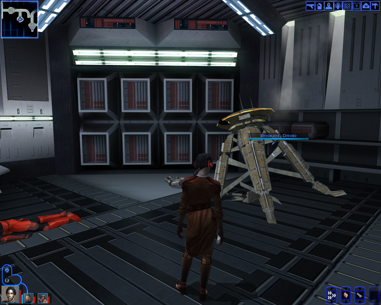 Broken Droid in Sith Base